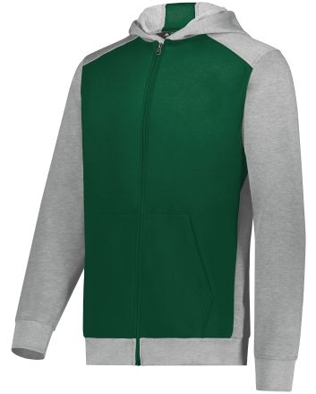 Augusta Sportswear Youth Three-Season Fleece Full Zip Hoodie 6900