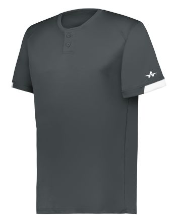 Alleson Athletic ON THE RISE TWO-BUTTON BASEBALL JERSEY 795000
