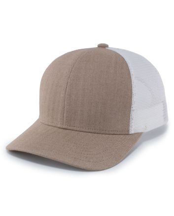 Pacific Headwear Herringbone Trucker Cap P124