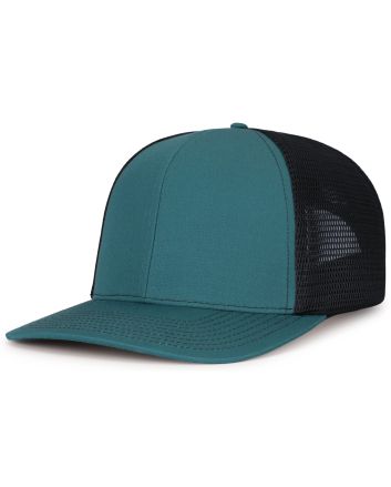 Pacific Headwear Contrast Stitch Trucker PacFlex Snapback Cap P151S