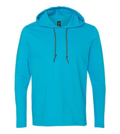 Gildan Unisex Softstyle® Lightweight Hooded Long Sleeve T-Shirt 987G