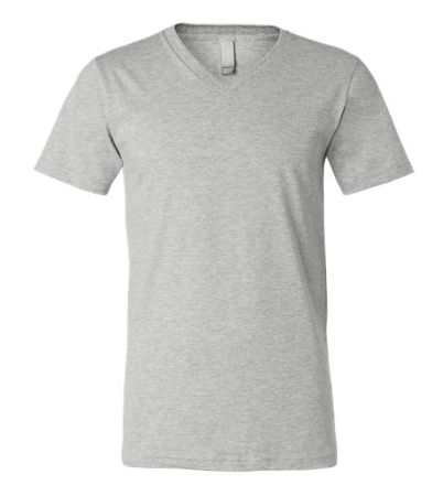BELLA + CANVAS Unisex Heather CVC V-Neck Tee 3005CVC