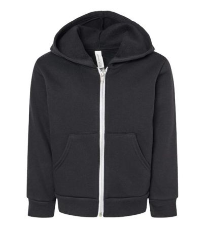 BELLA + CANVAS Toddler Sponge Fleece Full-Zip Hoodie Sweatshirt 3739T