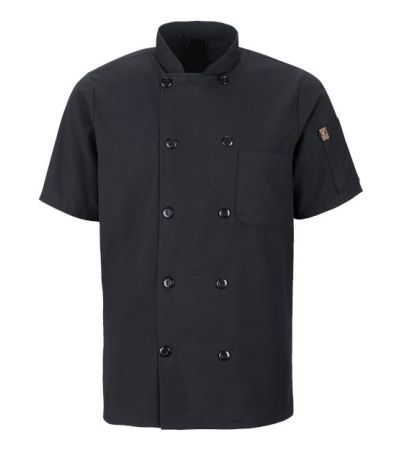 Chef Designs Mimix™ Short Sleeve Chef Coat with OilBlok 046X