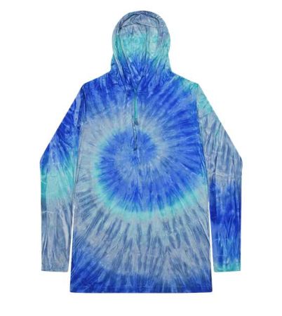 Colortone Unisex Tie-Dyed Hooded Long Sleeve T-Shirt 2777