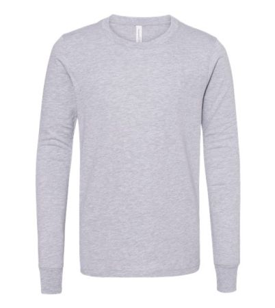BELLA + CANVAS Youth Heather CVC Long Sleeve Tee 3501YCVC