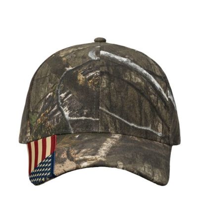 Kati Camo Woven USA Flag Cap LC350