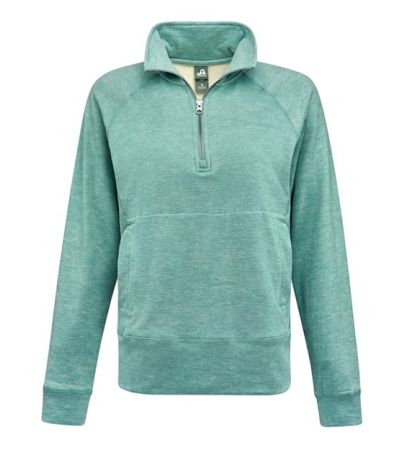 J. America Women's Electric Fleece Quarter-Zip Sweatshirt 8743