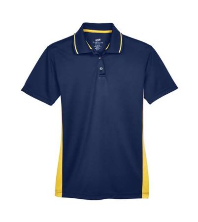 UltraClub Women's Cool & Dry Sport Two-Tone Polo 8406L