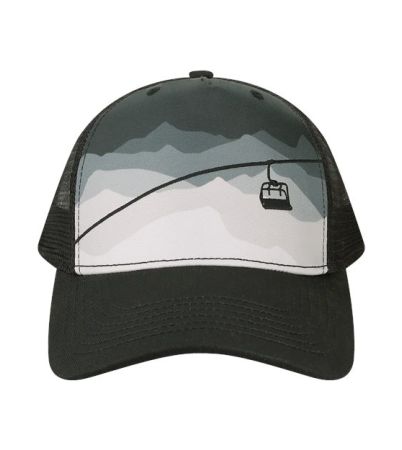 LOCALE Printed Five-Panel Trucker Cap 5PTKR
