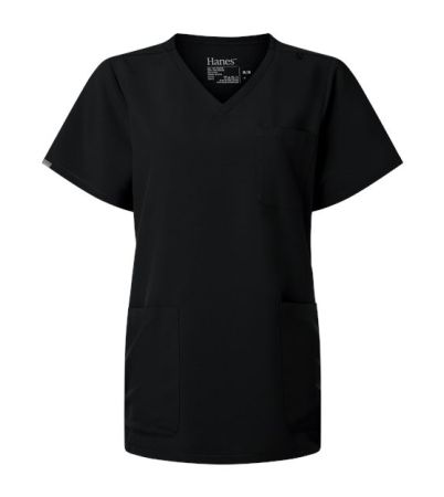 Hanes Women's V-Neck 3 Pocket Scrub Top HSB002