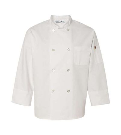 Chef Designs Eight Pearl Button Chef Coat with Thermometer Pocket 0413
