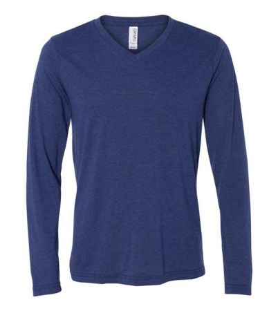 BELLA + CANVAS Unisex Long Sleeve V-Neck Tee 3425C