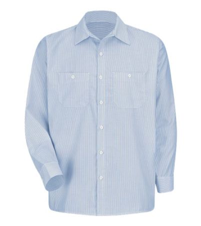 Red Kap Men's Industrial Stripe Work Shirt SL10