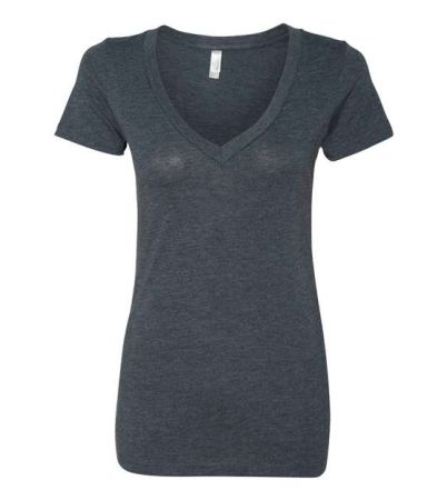 Next Level Women’s Triblend Deep V-Neck T-Shirt 6740
