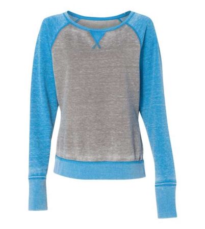 J. America Women’s Zen Fleece Raglan Sweatshirt 8927