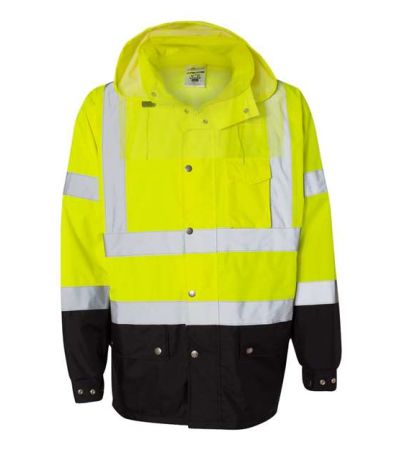 Kishigo Unisex Storm Cover Waterproof Rain Jacket RWJ102-103