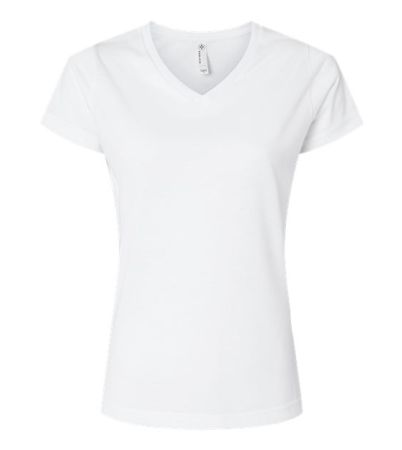 SubliVie Women's Polyester Sublimation V-Neck Tee 1507