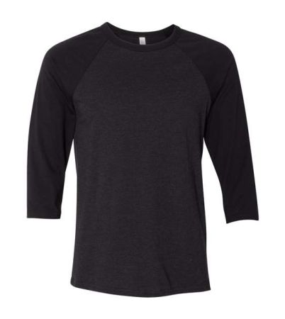 BELLA + CANVAS Unisex Three-Quarter Sleeve Baseball Tee 3200C
