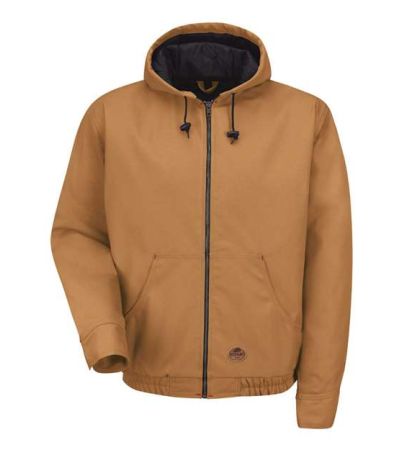 Red Kap Men's Blended Duck Zip-Front Hooded Jacket JD20