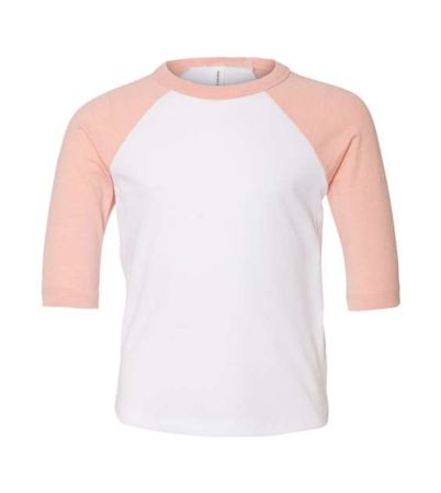 BELLA + CANVAS Toddler Three-Quarter Sleeve Baseball Tee 3200T