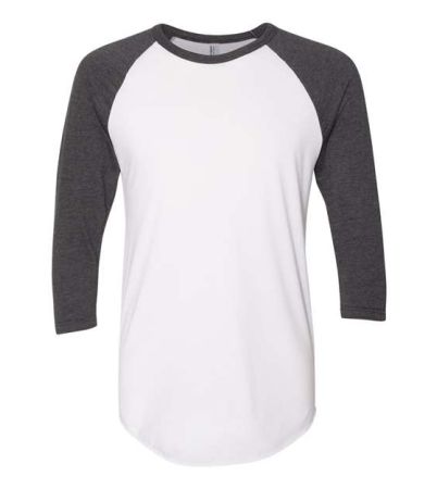 American Apparel Unisex 50/50 Raglan Three-Quarter Sleeve Tee BB453W