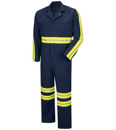 Red Kap Men's Tall Enhanced Visibility Action Back Coverall CT10ENT