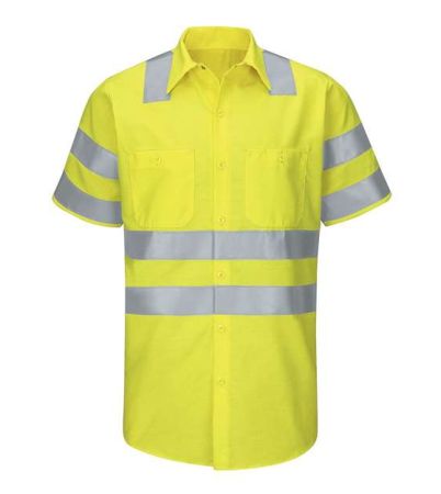 Red Kap Men's Tall Enhanced & Hi-Visibility Work Shirt SY24T