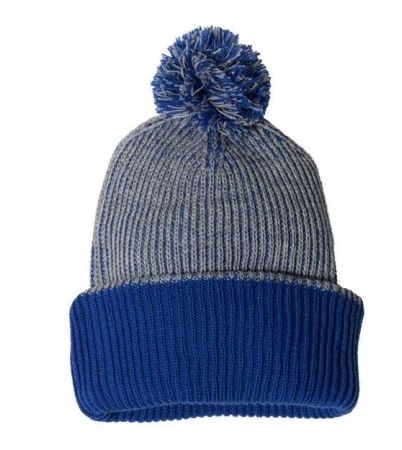 Sportsman 12" Speckled Pom-Pom Cuffed Beanie SP70