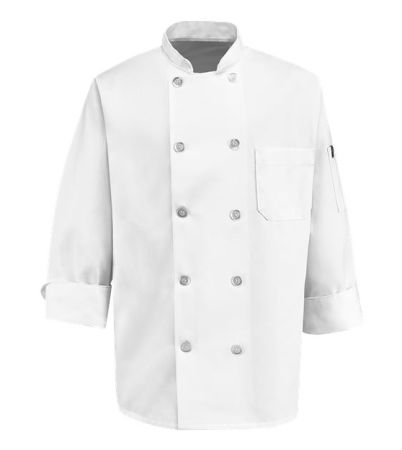 Chef Designs Ten Pearl Button Chef Coat 0415