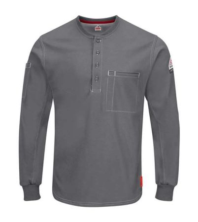 Bulwark Men's Tall iQ Series® Plus Long Sleeve Henley QT40T