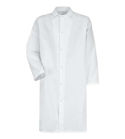 Red Kap Unisex Gripper - Front Butcher Frock - No Pockets 4006R
