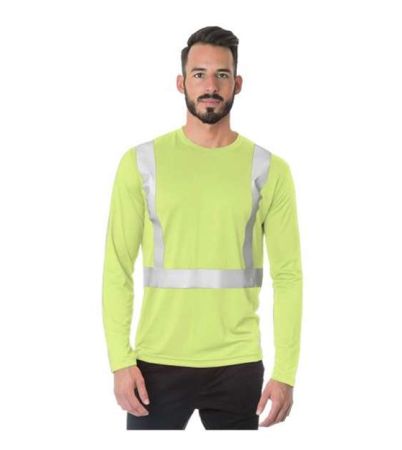 Bayside Men's USA-Made Hi-Visibility Long Sleeve Performance T-Shirt 3742B