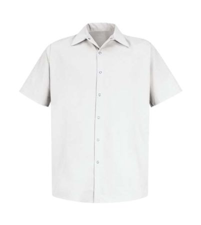 Red Kap Men's Tall Specialized Short Sleeve Pocketless Work Shirt SP26T