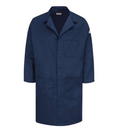 Bulwark Men's Concealed Snap Front Lab Coat - EXCEL FR® ComforTouch® - 6 oz. KLL6