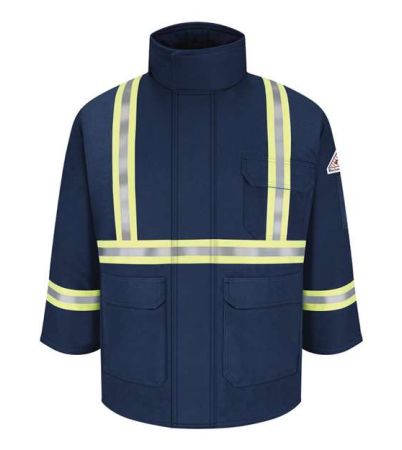 Bulwark Men's Deluxe Parka With Reflective Trim - EXCEL FR® ComforTouch JLPC