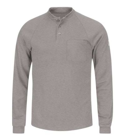 Bulwark Men's Long Sleeve Henley Shirt- CoolTouch®2 SML2