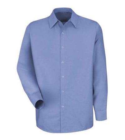 Red Kap Men's Tall Specialized Pocketless Poplin Long Sleeve Work Shirt SP16T