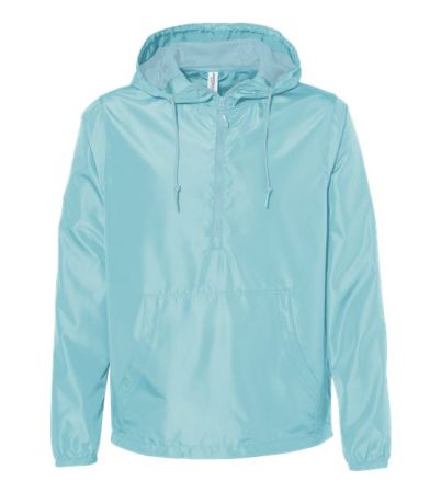 Independent Trading Co. Unisex Lightweight Quarter-Zip Windbreaker Pullover Jacket EXP54LWP