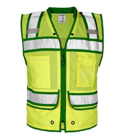 Kishigo Men's Color Contrast High Performance Surveyors Vest S5042-5046