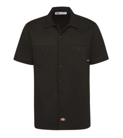 Dickies Men's Industrial Short Sleeve Cotton Work Shirt S307