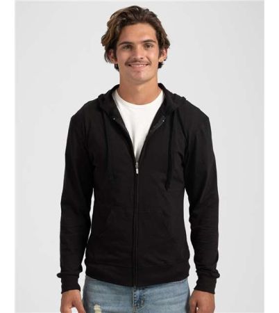 Tultex Unisex Beach Full-Zip Hooded Long Sleeve T-Shirt 260