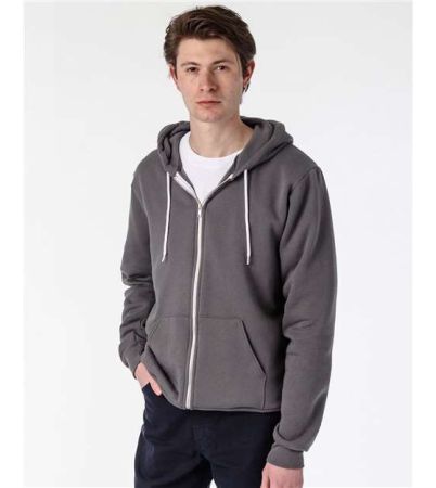 Los Angeles Apparel Unisex USA-Made Flex Fleece Full-Zip Hooded Sweatshirt F97