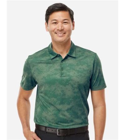 Adidas Men's All Over Camo Print Polo A550