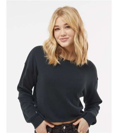 Independent Trading Co. Women's Lightweight Crop Crewneck Sweatshirt AFX24CRP