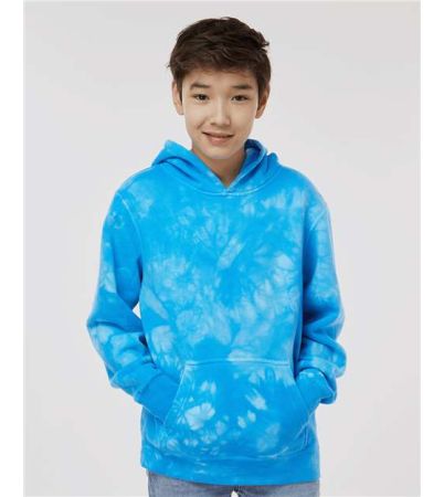 Independent Trading Co. Youth Midweight Tie-Dyed Hooded Sweatshirt PRM1500TD