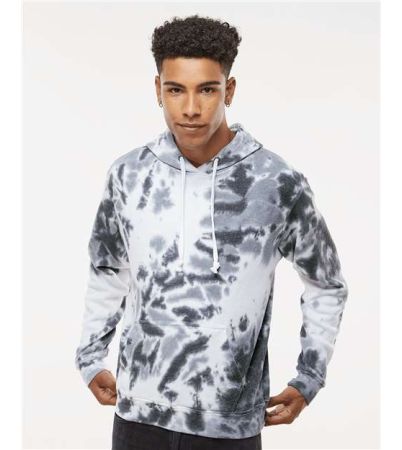 J. America Men's Tie-Dyed Fleece Hooded Sweatshirt 8861J