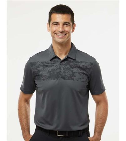 Adidas Men's Camo Chest Print Polo A585