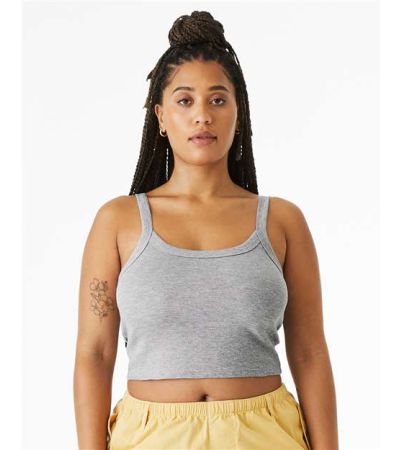 BELLA + CANVAS Women's Micro Rib Spaghetti Strap Tank 1012C