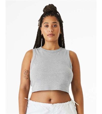 BELLA + CANVAS Women's Micro Rib Muscle Crop Tank 1013C